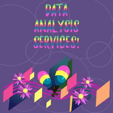 Word writing text Data Analysis Services. Business concept for an analytical Illustrazione stock