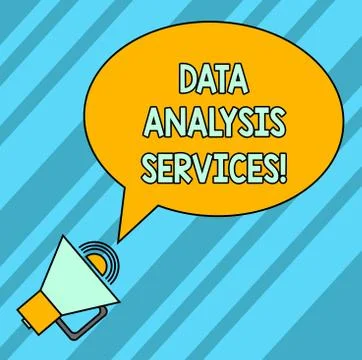 Word writing text Data Analysis Services. Business concept for an analytical Illustrazione stock