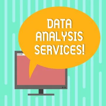 Word writing text Data Analysis Services. Business concept for an analytical Stock Illustration