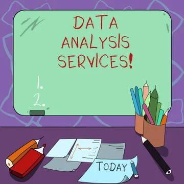 Word writing text Data Analysis Services. Business concept for an analytical Stock Illustration
