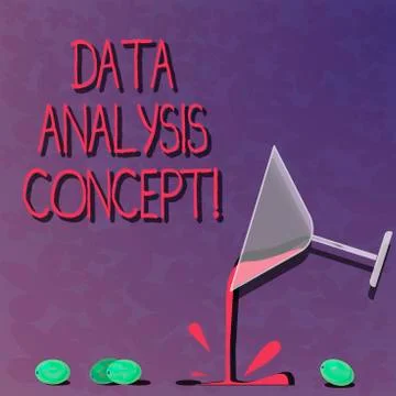 Word writing text Data Analysis Concept. Business concept for evaluating data イラスト素材