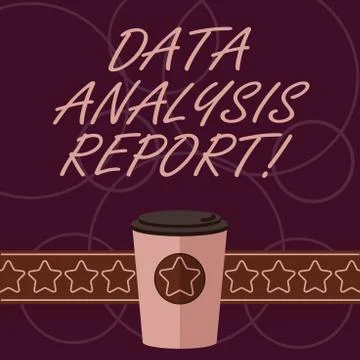Word writing text Data Analysis Report. Business concept for information on the Stock Illustration