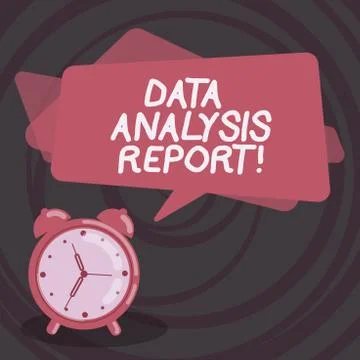 Word writing text Data Analysis Report. Business concept for information on the Illustrazione stock