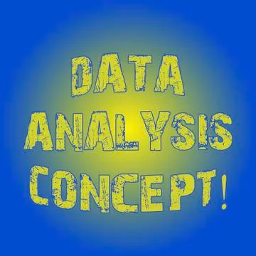 Word writing text Data Analysis Concept. Business concept for evaluating data 스톡 일러스트