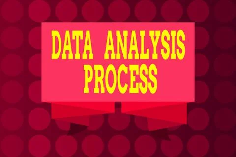 Word writing text Data Analysis Process. Business concept for build a dashboard 스톡 일러스트
