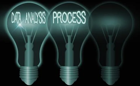 Word writing text Data Analysis Process. Business concept for build a dashboard イラスト素材