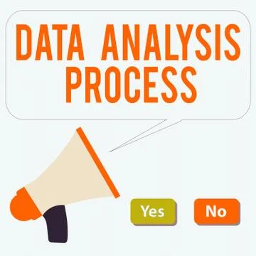 Word writing text Data Analysis Process. Business concept for build a dashboard Stock Illustration