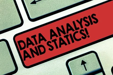 Word writing text Data Analysis And Statics. Business concept for Chart graph Stock Photos