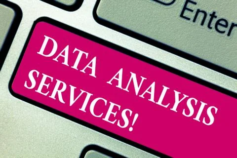 Word writing text Data Analysis Services. Business concept for an analytical Stock Photos