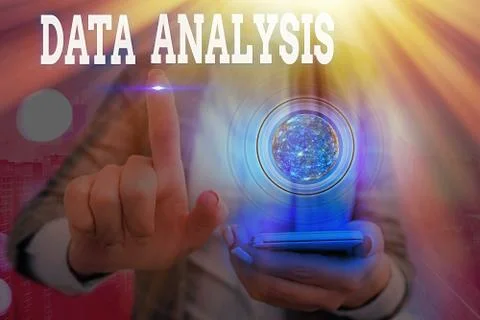 Word writing text Data Analysis. Business concept for Translate numbers to Stock Photos