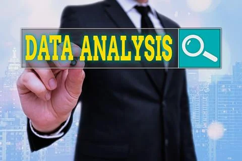 Word writing text Data Analysis. Business concept for Translate numbers to Stock Photos