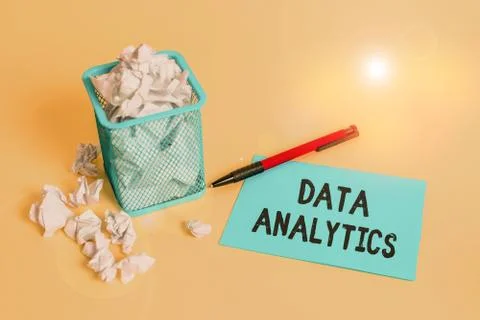 Word writing text Data Analytics. Business concept for process of examining data Stock Photos