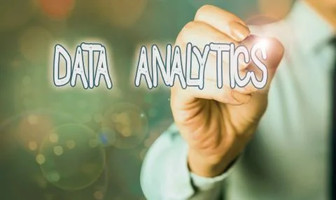 Word writing text Data Analytics. Business concept for process of examining data 스톡 사진