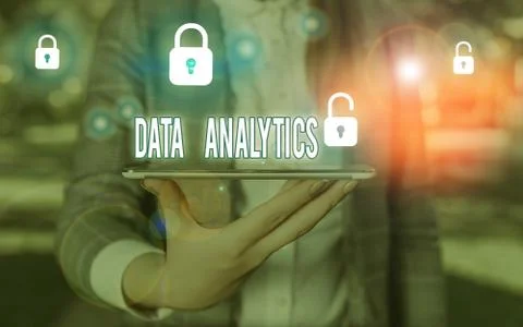 Word writing text Data Analytics. Business concept for process of examining data Stock Photos