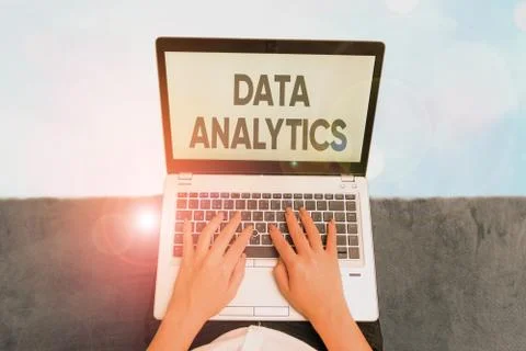 Word writing text Data Analytics. Business concept for process of examining data Stock Photos
