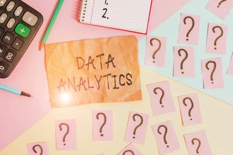 Word writing text Data Analytics. Business concept for process of examining data Stock Photos