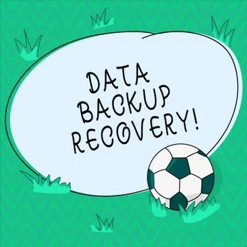 Word writing text Data Backup Recovery. Business concept for the process of Stockillustratie
