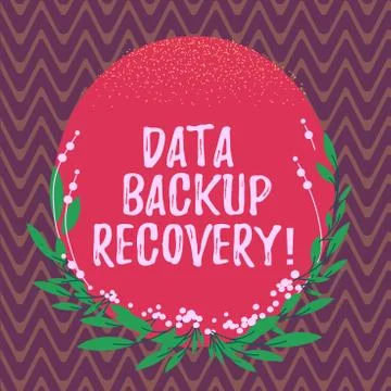 Word writing text Data Backup Recovery. Business concept for the process of イラスト素材