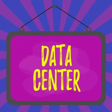 Word writing text Data Center. Business concept for a repository that houses 库存插图