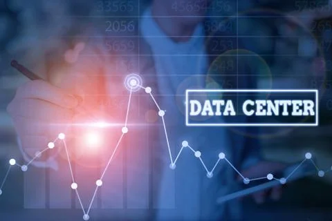 Word writing text Data Center. Business concept for a repository that houses Stock Photos