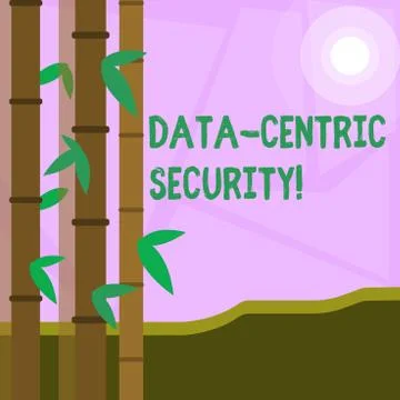 Word writing text Data Centric Security. Business concept for Identify and イラスト素材