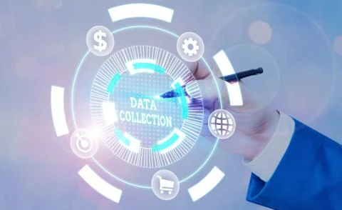 Word writing text Data Collection. Business concept for gathering and measuring Stock Photos
