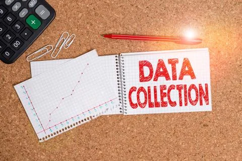 Word writing text Data Collection. Business concept for gathering and measuring Stock Photos