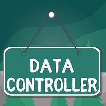 Word writing text Data Controller. Business concept for demonstrating who Stock Illustration