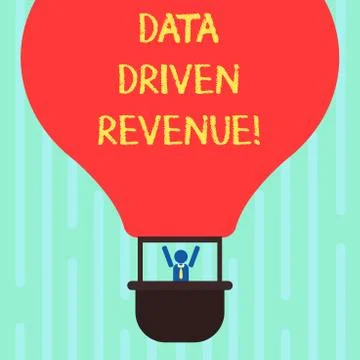 Word writing text Data Driven Revenue. Business concept for makes strategic イラスト素材