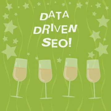 Word writing text Data Driven Seo. Business concept for Search engine Stock Illustration