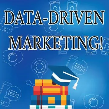 Word writing text Data Driven Marketing. Business concept for Strategy built on Stock Illustration