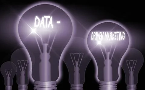 Word writing text Data driven Marketing. Business concept for process by which 스톡 일러스트