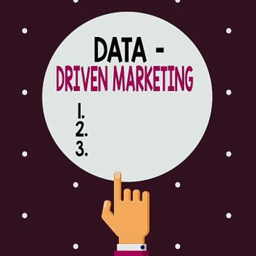 Word writing text Data driven Marketing. Business concept for process by which イラスト素材