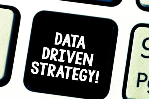 Word writing text Data Driven Strategy. Business concept for decisions based on Stock Photos