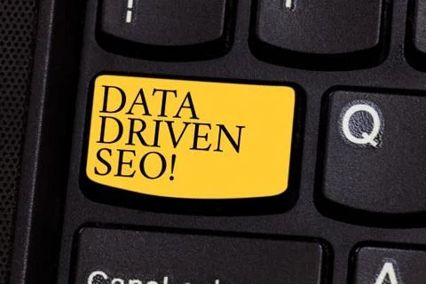 Word writing text Data Driven Seo. Business concept for Search engine Stock Photos