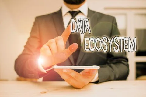 Word writing text Data Ecosystem. Business concept for collection of Stock Photos