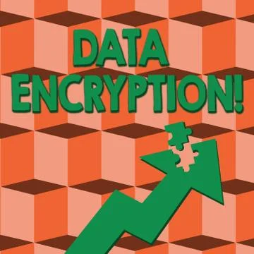 Word writing text Data Encryption. Business concept for another form code that Stock Illustration