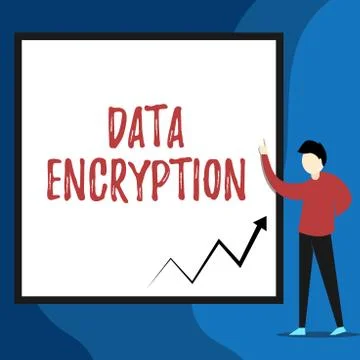 Word writing text Data Encryption. Business concept for Symmetrickey algorithm 库存插图