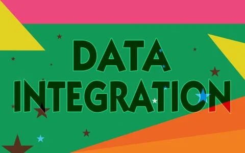 Word writing text Data Integration. Business concept for combination of 스톡 일러스트