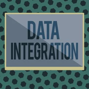 Word writing text Data Integration. Business concept for combination of Stock Illustration