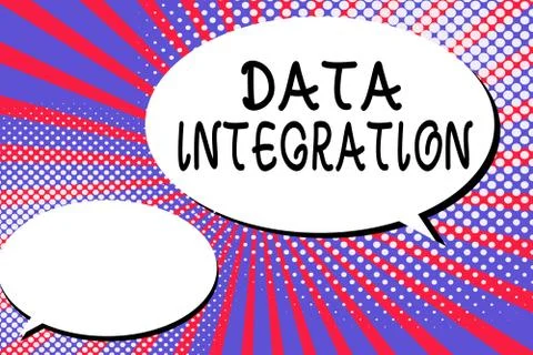 Word writing text Data Integration. Business concept for combination of Stock Illustration