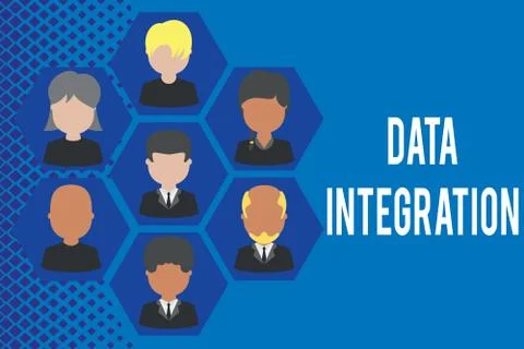 Word writing text Data Integration. Business concept for combination of Stock Illustration
