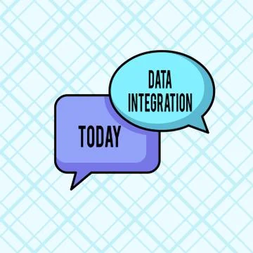 Word writing text Data Integration. Business concept for combination of Stock Illustration