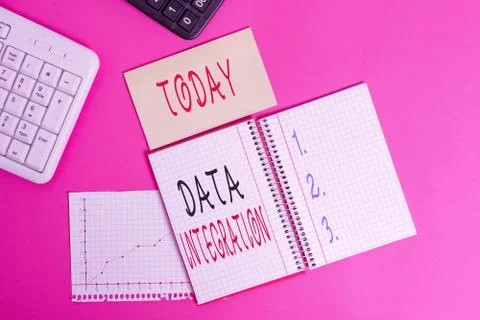 Word writing text Data Integration. Business concept for involves combining data 写真素材