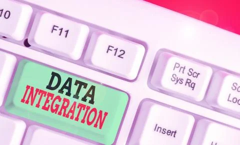 Word writing text Data Integration. Business concept for involves combining data 写真素材