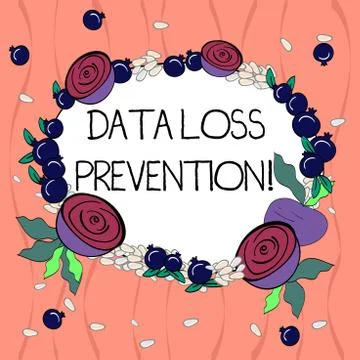 Word writing text Data Loss Prevention. Business concept for Software that イラスト素材
