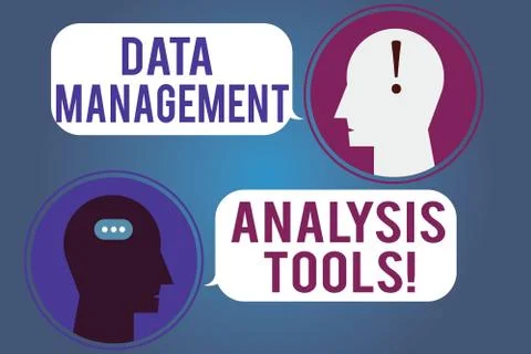 Word writing text Data Management Analysis Tools. Business concept for Business Stock Illustration
