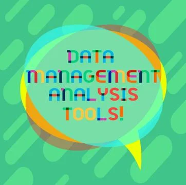 Word writing text Data Management Analysis Tools. Business concept for Business Stock Illustration