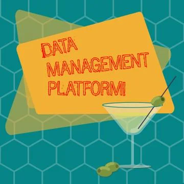 Word writing text Data Management Platform. Business concept for Type of Illustrazione stock