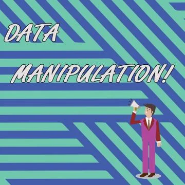 Word writing text Data Manipulation. Business concept for the process of Illustration